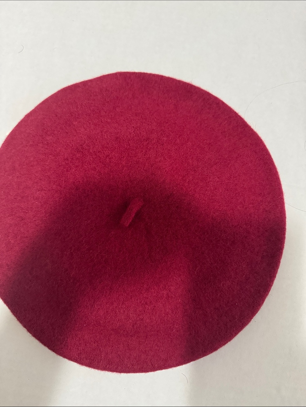 Janie and Jack Berry Red Wool Beret
